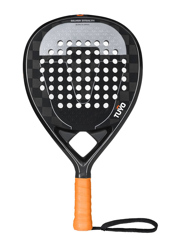 

Tuyo Silver Stealth Padel Racket, Silver/Black