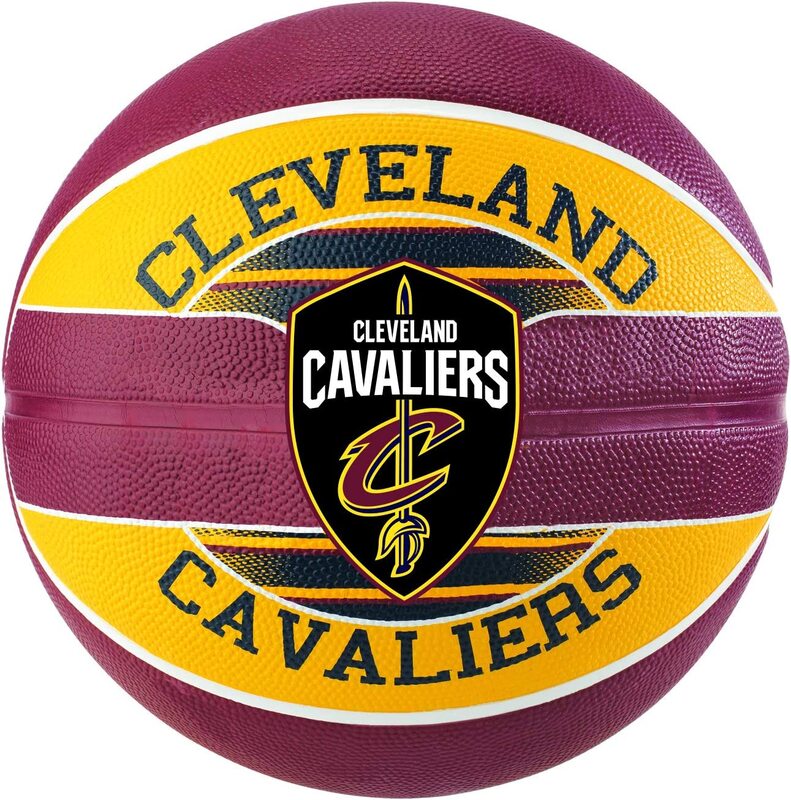 

Spalding Size 7 NBA Team Rub Claveland Cava Outdoor Basketball, Dark Pink