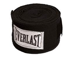 Everlast 108 Inch Combat Sports Hand Wraps, Black