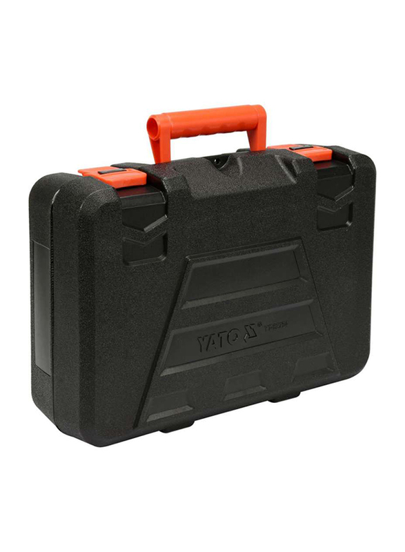 Yato Cordless Drill Brushless 13mm 18V with 2.0Ah Battery & Quick Charger BMC Box, YT-82794, Orange/Black