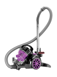 Black+Decker 1800W Bagless Canister Vacuum Cleaner, VM1880-B5, Black/Purple