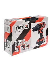 Yato Cordless Drill Brushless 13mm 18V with 2.0Ah Battery & Quick Charger BMC Box, YT-82794, Orange/Black