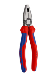 Knipex 180mm Combination Multi-Component Grip Plier, 03 02 180, Red/Blue
