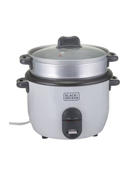 Black+Decker 1.8L Non-Stick Rice Cooker, 700W, RC1860-B5, White