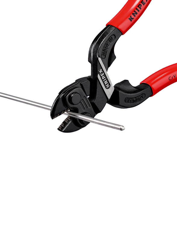 Knipex 160mm Compact CoBolt Plastic Coated Bolt Cutters, 71 31 160, Red/Black