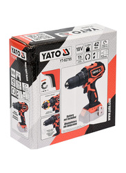 Yato Cordless Drill Brushless 13mm 18V Tool Only Color Box, YT-82795, Orange/Black