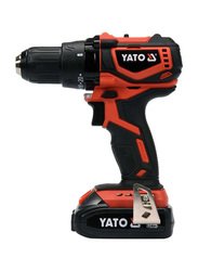 Yato Cordless Drill Brushless 13mm 18V with 2.0Ah Battery & Quick Charger BMC Box, YT-82794, Orange/Black