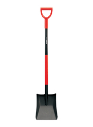 Yato Square Spade Shovel with 300mm Long D-Handle, YT-86801, Red/Black
