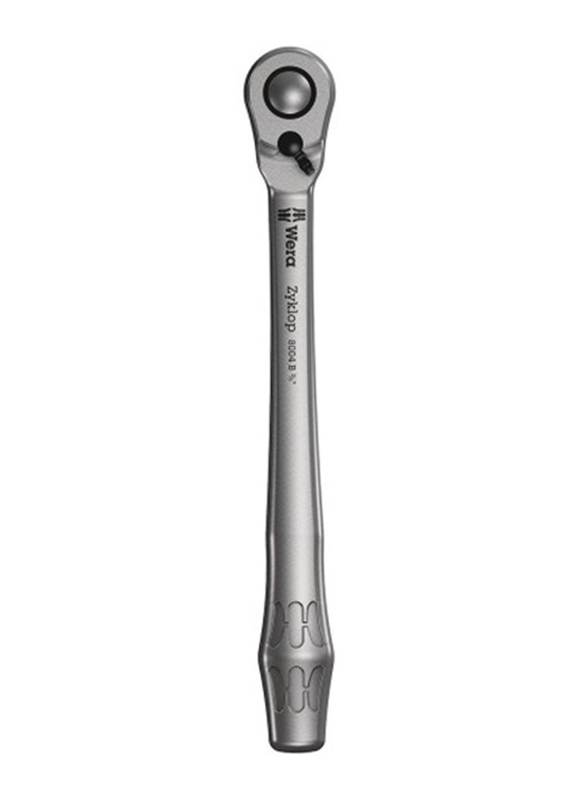 Wera Zyklop 8004 B 3/8" Metal Switch Ratchet, 05004034001, Silver