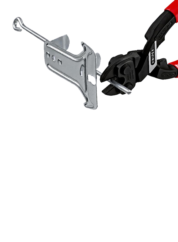 Knipex 200mm Compact CoBolt Plastic Coated Bolt Cutter, 71 01 200, Red/Black