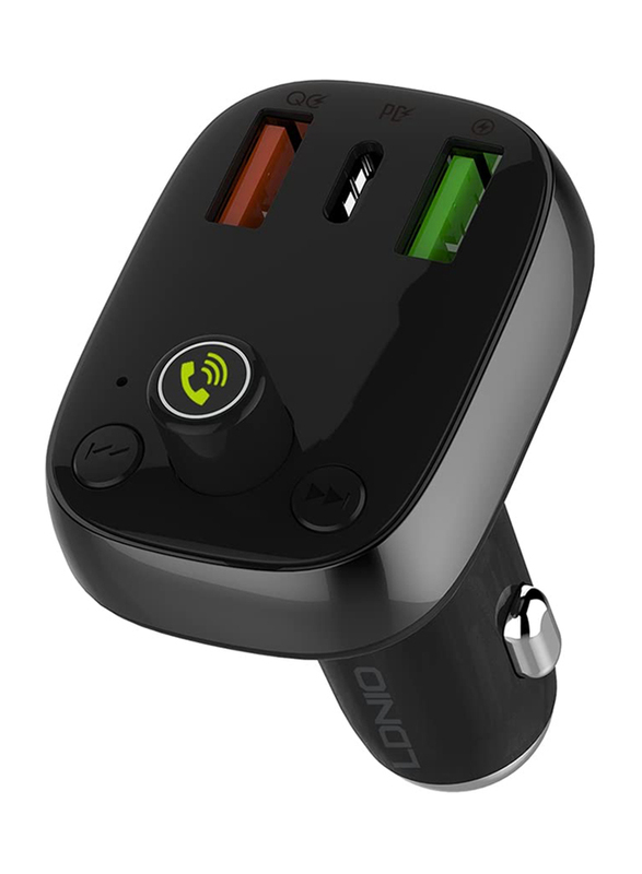 

Ldnio C704Q 30W Car Charger with Bluetooth 5.0 Player, Black
