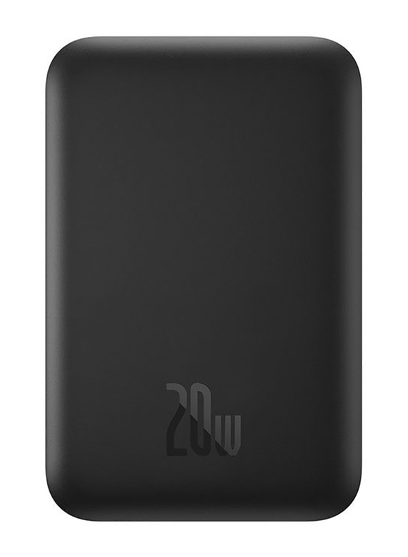 

Baseus 6000mAh Wireless Magnetic Charging Power Bank, 20W, Black