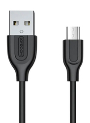 Joy Room 1-Meter Micro-B USB Cable, Fast Charging USB Type A Male to Micro-B USB, Black