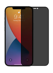 18D Large Arc Edges Smooth Explosion Proof Air Bag Glass Privacy Screen Protector for Apple iPhone 13 Pro Max, Black