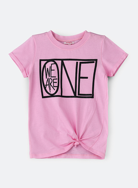 

Jelliene Knit Top with Print In Front for Girls, 11-12 Years, Pink