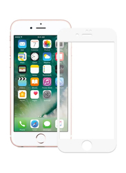 Apple iPhone 7 Mobile Phone 5D Full Cover Tempered Glass Screen Protector, White/Clear