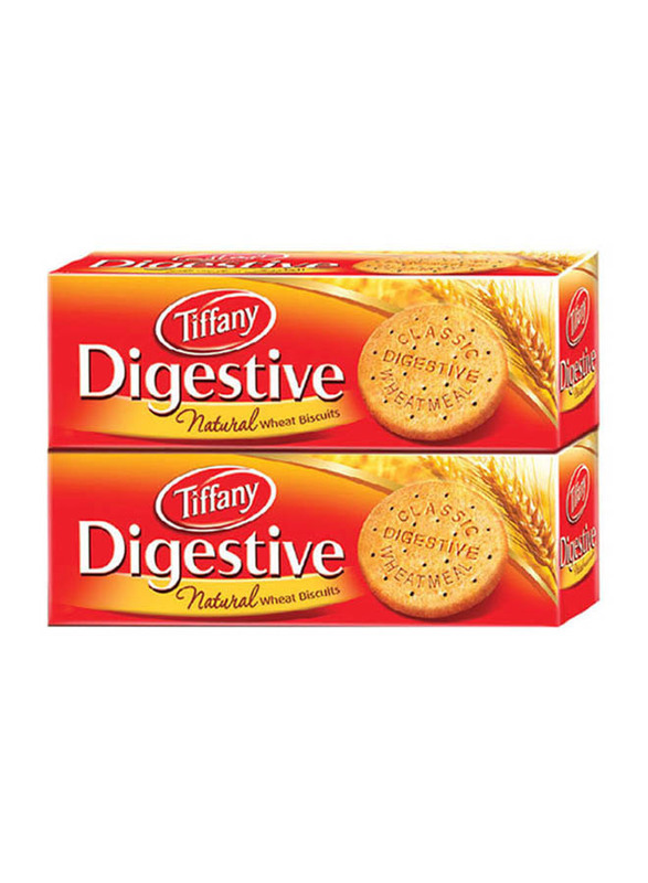 Tiffany Digestive Natural Wheat Biscuits, 2 x 400g