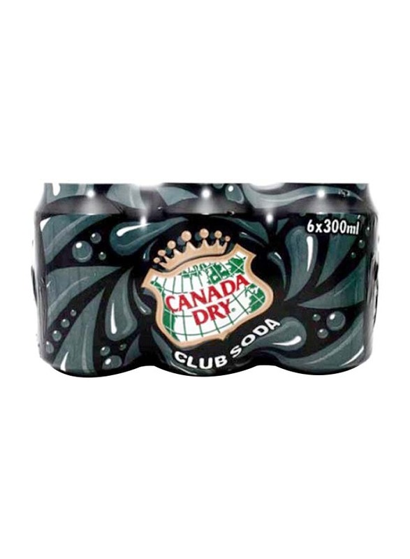 

Canada Dry Club Soda, 6 Can x 300ml