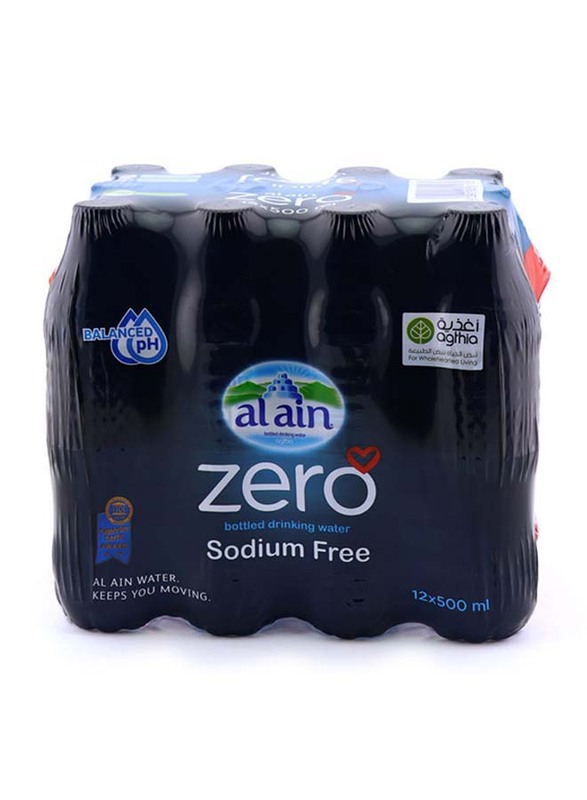 Al Ain Zero Mineral Water, 12 Bottles x 500ml