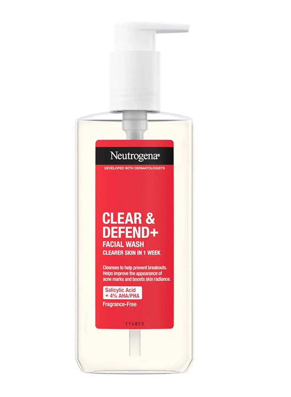 

Neutrogena Clear and Defend Plus Facial Wash, 200ml