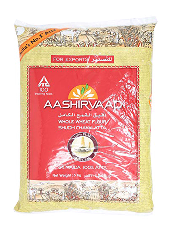 

Aashirvaad Whole Wheat Flour Shudh Chakki Atta, 5 Kg