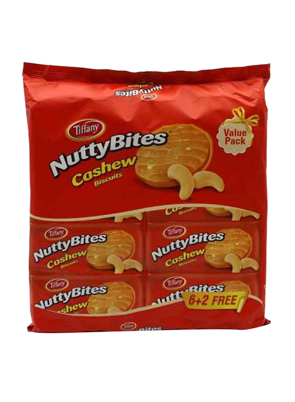 Tiffany Nuttybites Cashew Biscuits, 8 x 90g