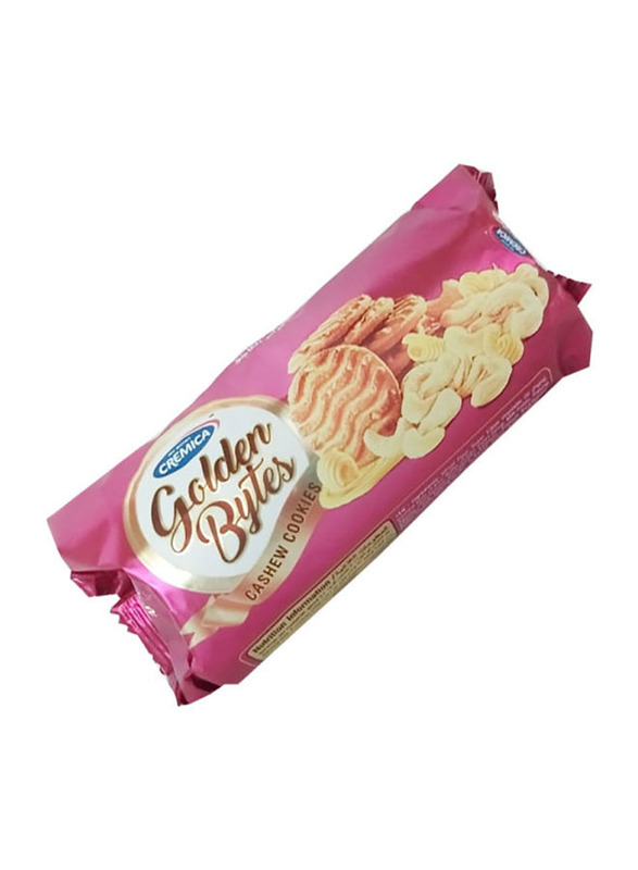 Cremica Golden Bytes Cashew Cookies, 8 x 90g