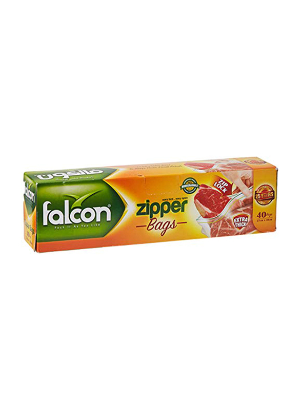

Falcon Freezer Zipper Bag, 40 Pieces, 27 x 30cm