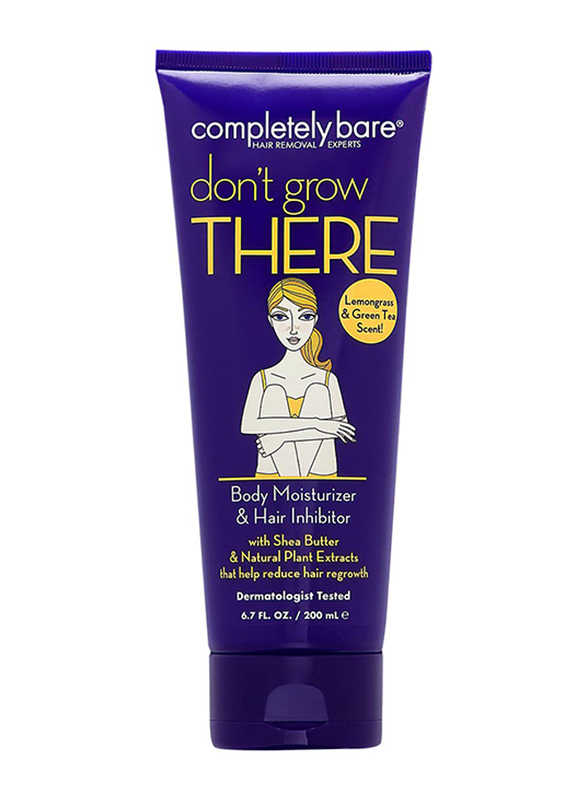 

Completely Bare Don't Grow There Body Moisturizer & Hair Inhibitor with Shea Butter & Natural Plant Extracts, 6.7 oz