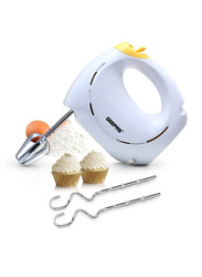 Geepas Hand Mixer, 7 Speed with Turbo, 150W, GHM43012, White