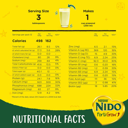 Nestle NIDO Fortified Full Cream Milk Powder Pouch, 400g