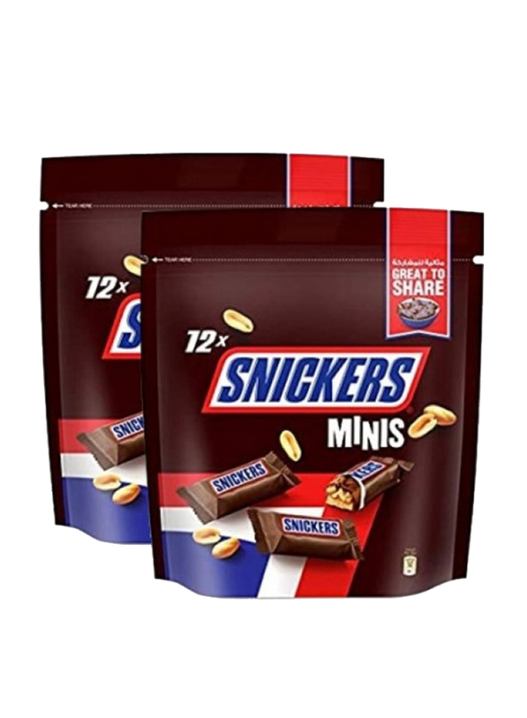 Snickers Mini Chocolates, 2 x 180g