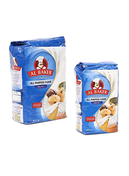 Al Baker All Purpose Flour, 2 Pieces, 2 Kg + 1 Kg