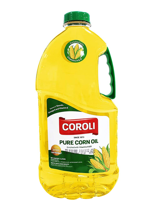 Coroli Pure Corn Oil, 3 Liters