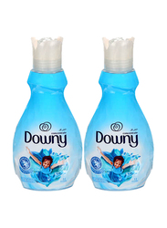 Downy Concentrate Valley Dew Fabric Softener, 2 Bottles x 1 Litre