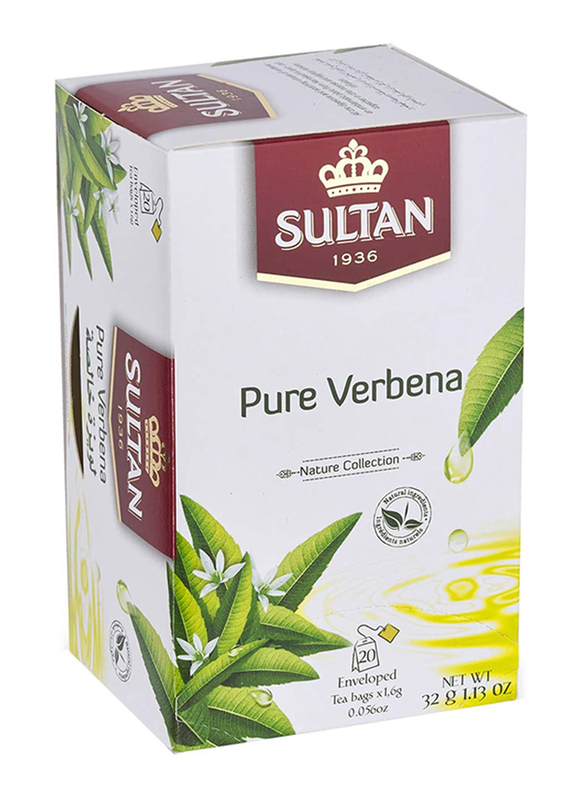 

Sultan Pure Verbena Moroccan Herbal Tea, 20 Tea Bags x 1.6g