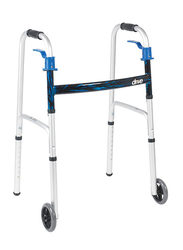 Media6 Walker with Wheels, 3920W5, White