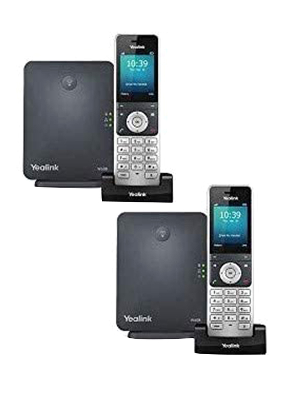 

Yealink W60P W60B Base and W56H handset, 8 SIP Accounts IP Phone, Black