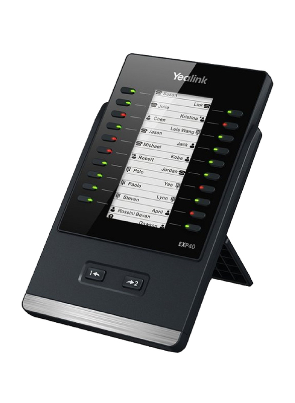 

Yealink EXP40 LCD Expansion Module VoIP Phone, SIP-T46G/SIP-T48G, Black