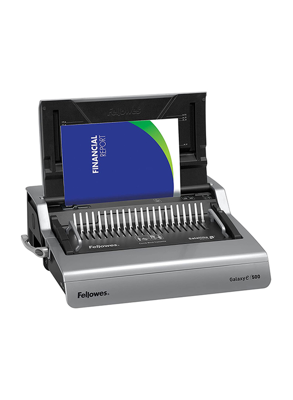 Fellowes Galaxy E-500 Workgroup Electric Comb Binding Machine, Grey/Black
