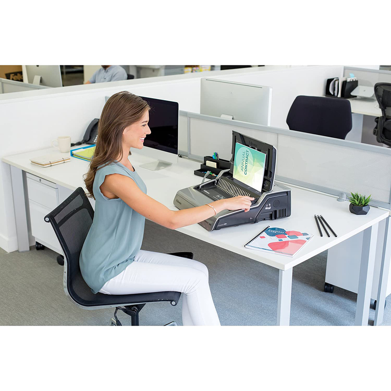 Fellowes Galaxy E-500 Workgroup Electric Comb Binding Machine, Grey/Black