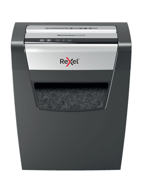 

Rexel Momentum X312 Cross Cut Paper Shredder Machine, Black