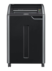 Fellowes Powershred 485i Commercial Strip Cut Shredder, Black/Silver
