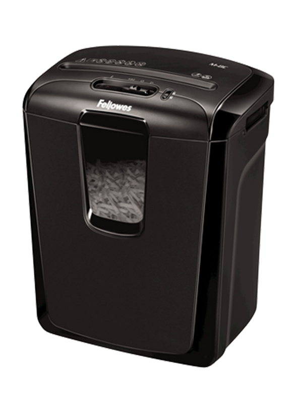 

Fellowes Powershred M-8C Cross Cut Shredder with Safety Lock, Black