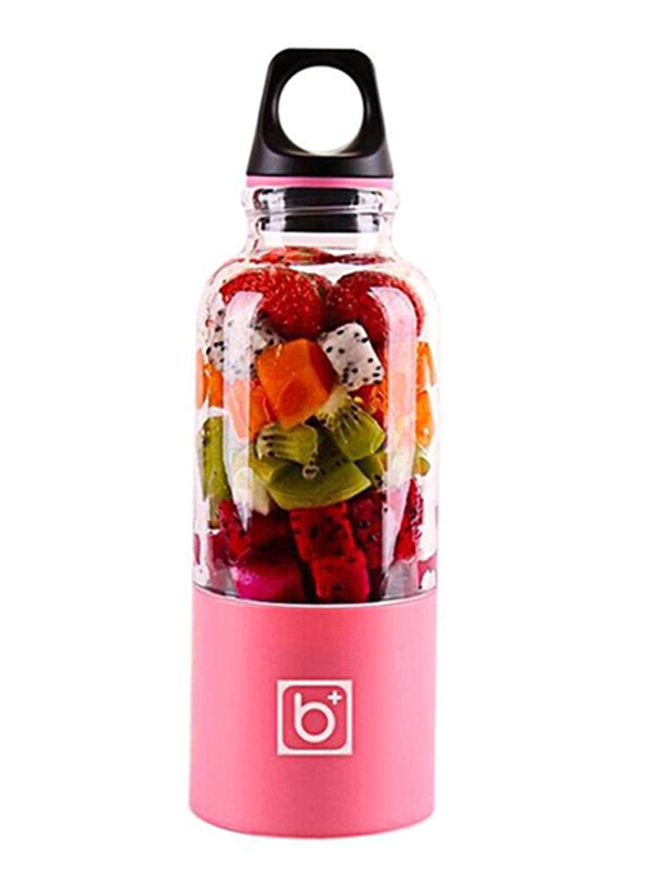 

Bingo 500ml Portable USB Rechargeable Blender Juice Cup, Pink
