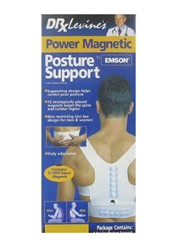 

Generic Power Magnetic Posture Corrector Back Support, White, Extra Large