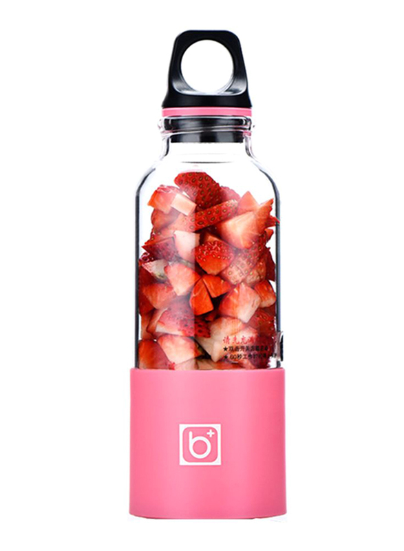 

Foho Mini Rechargeable Juicer with Cup, 120W, FH-AL-MDL-18, Pink