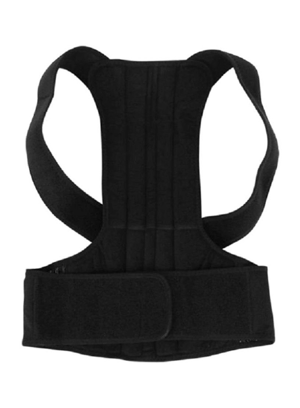 

Beauenty Adjustable Magnetic Posture Corrector Back Support Belt, Black