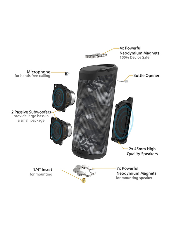 scosche boombottle mm wireless bluetooth speaker