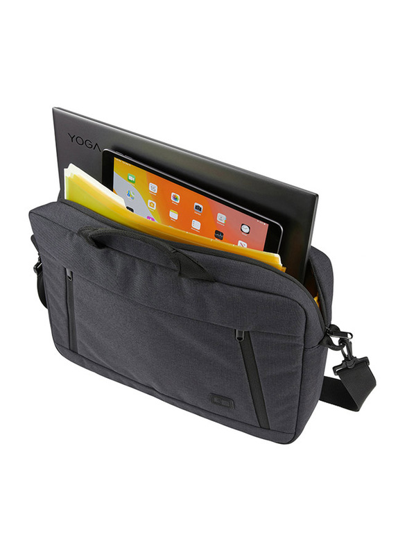 Case Logic Huxton Attache 15.6-inch Messenger Laptop Bag, Black